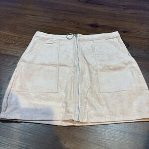Chloe & Katie Light Tan Mini Skirt